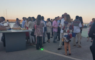 Evento de tarde realizado en helipuerto de Barcelona por SKYTOURBCN